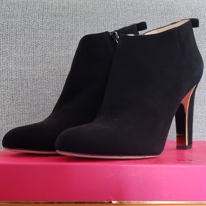 Kate Spade Netta Black Suede Booties